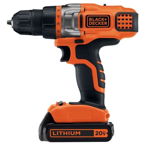 black and decker cordless 20v drill